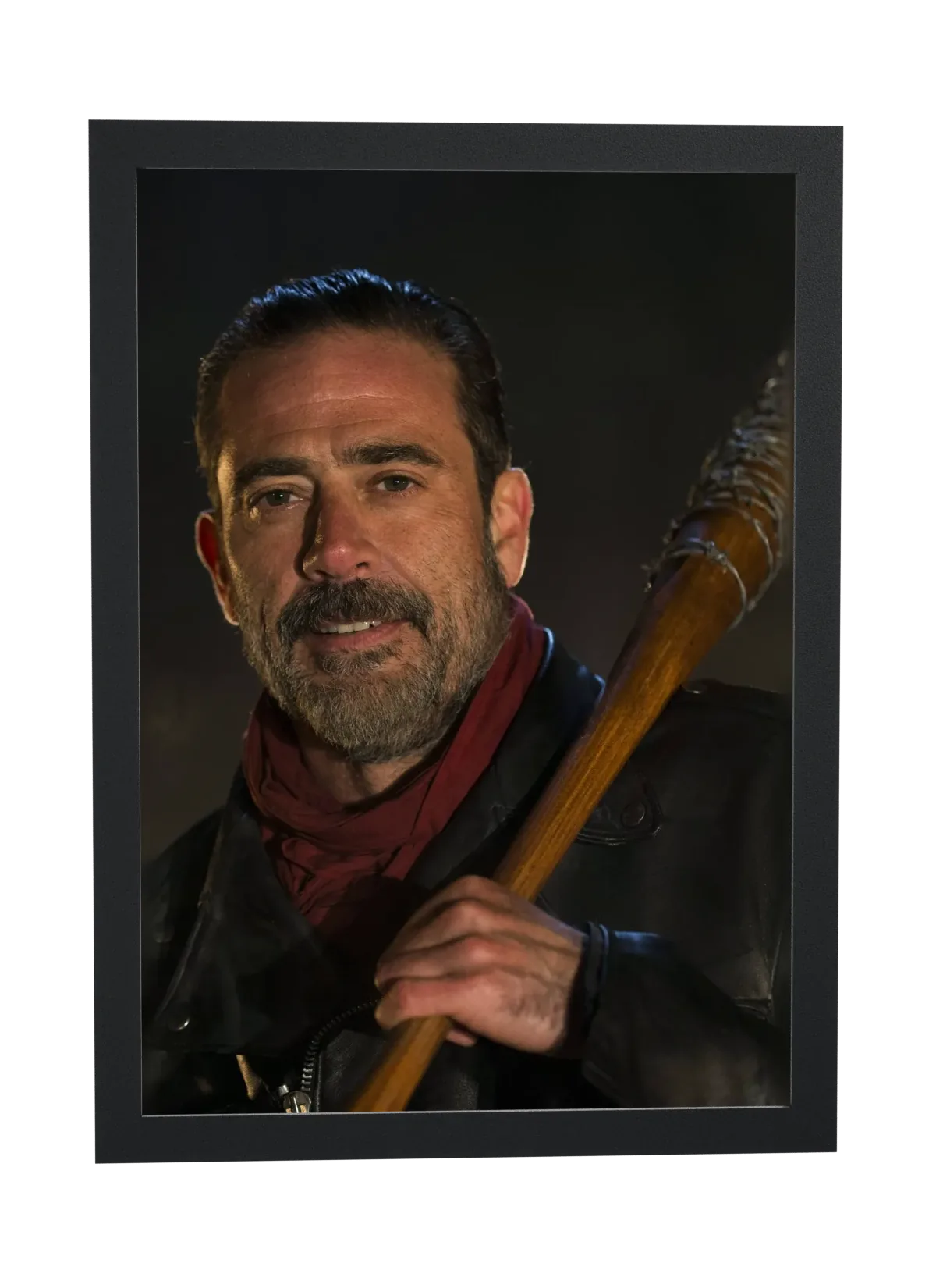 Pôster The Walking Dead (2010): Negan e o bastão emoldurado