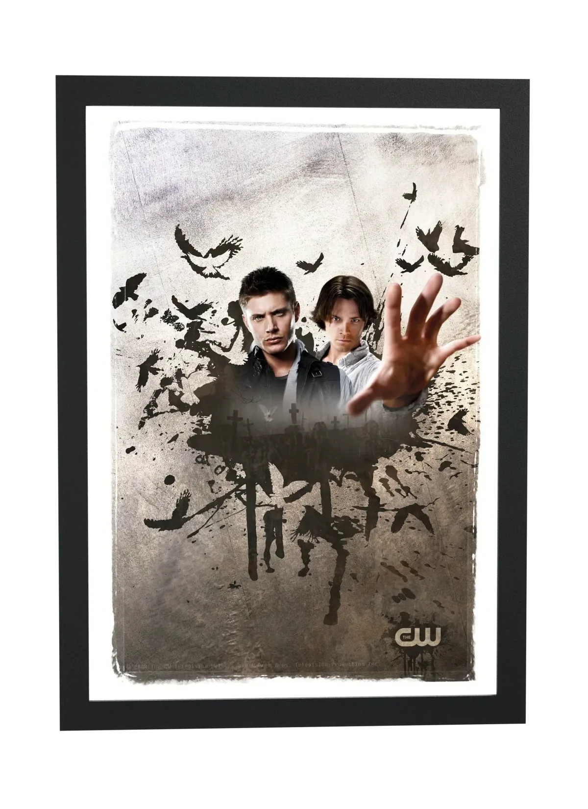 Pôster Supernatural (2005): mão saindo da terra emoldurado