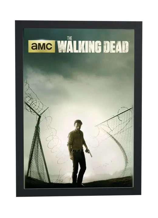 Pôster The Walking Dead (2010): entre as cercas emoldurado