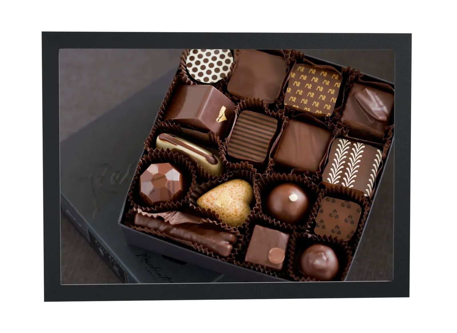 Pôster Caixa de bombons sortidos emoldurado