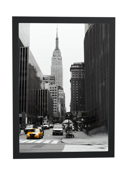 Pôster Nova York em preto e branco emoldurado