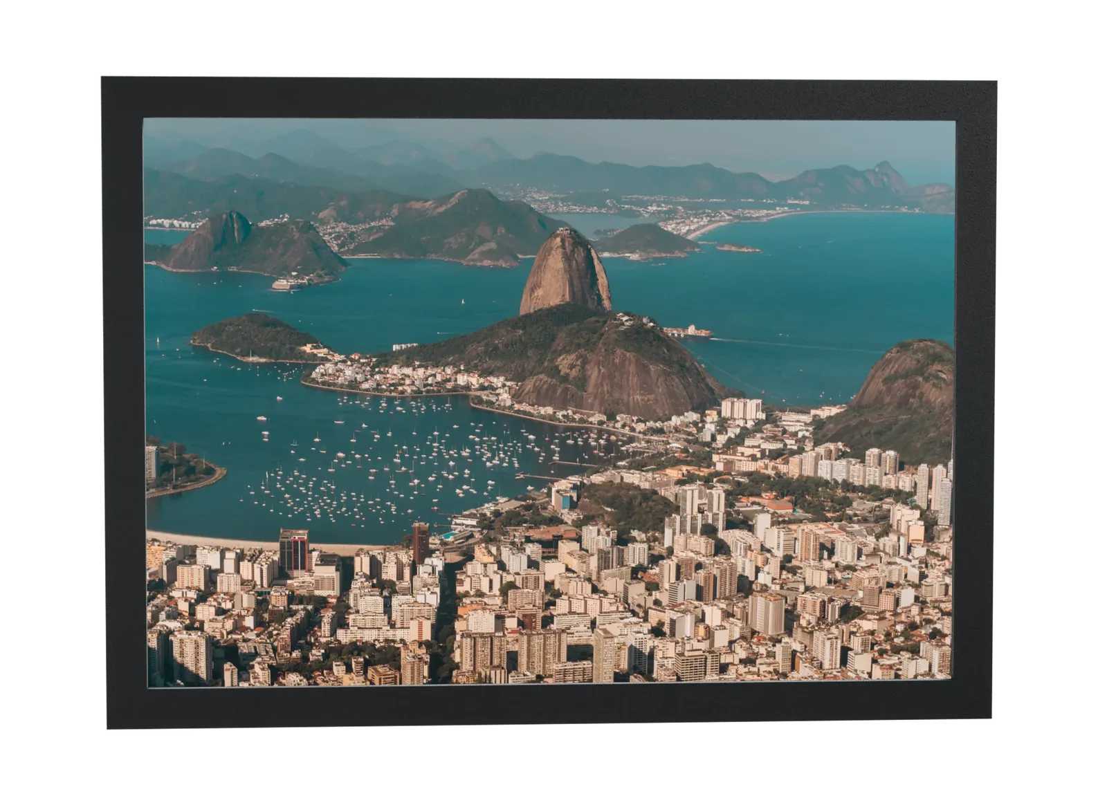 Pôster Vista aérea do Rio de Janeiro emoldurado