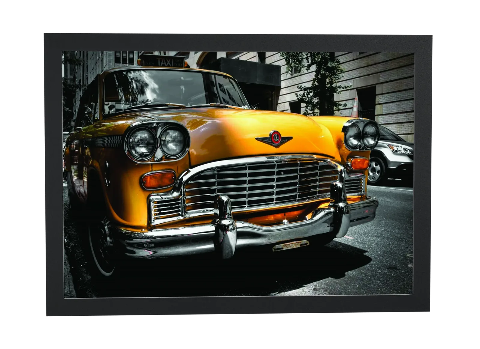 Pôster Táxi clássico amarelo de Nova York emoldurado