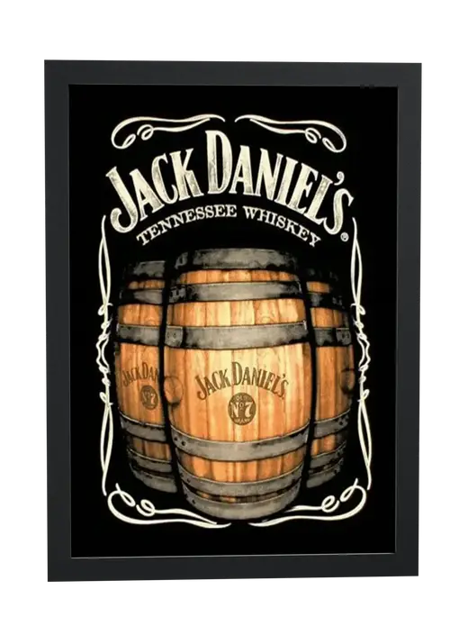 Pôster Barris de Jack Daniel's emoldurado