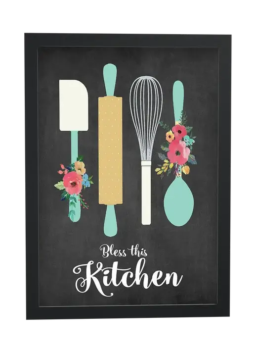 Pôster Bless this Kitchen emoldurado