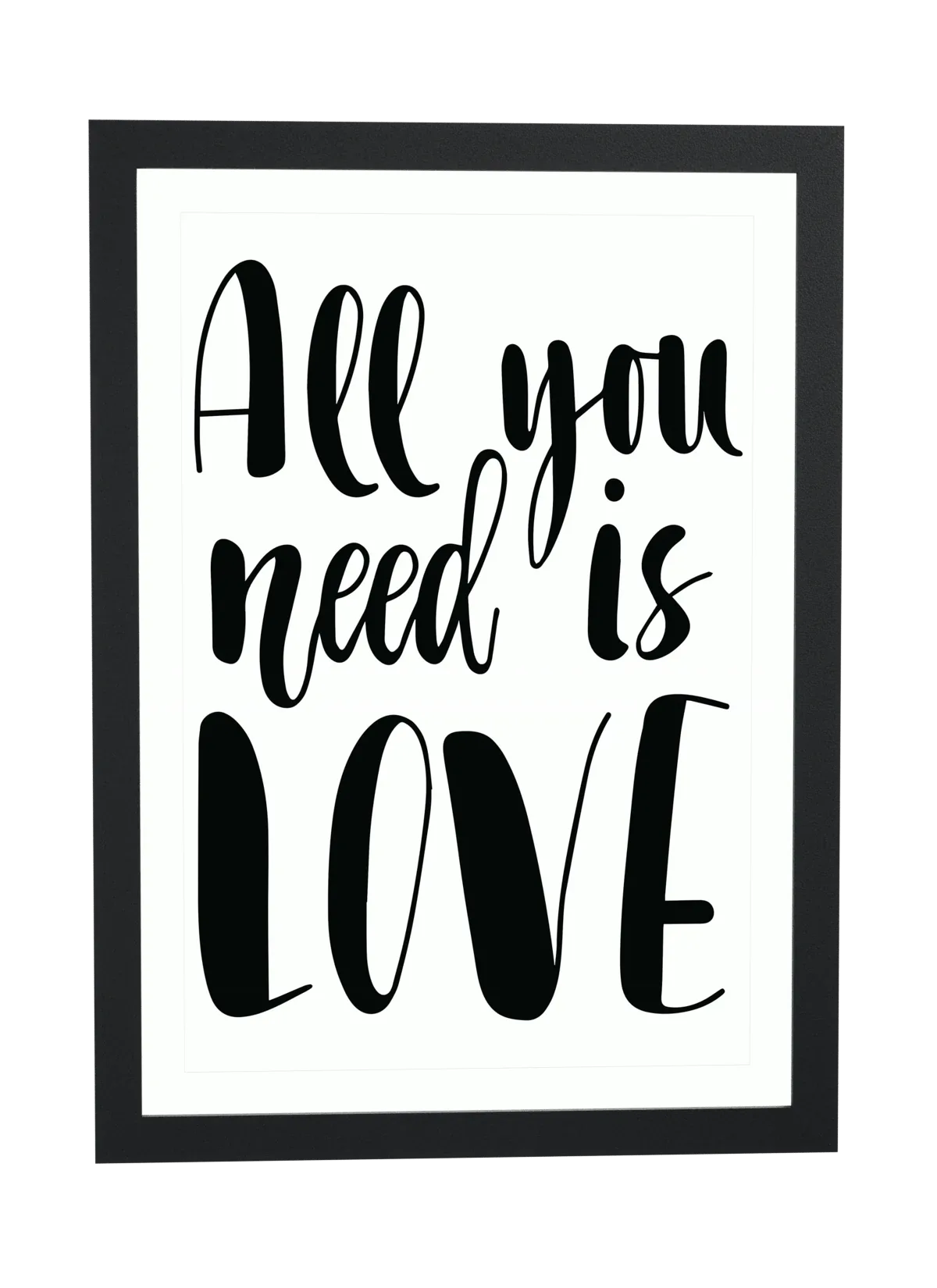 Pôster All you need is LOVE emoldurado
