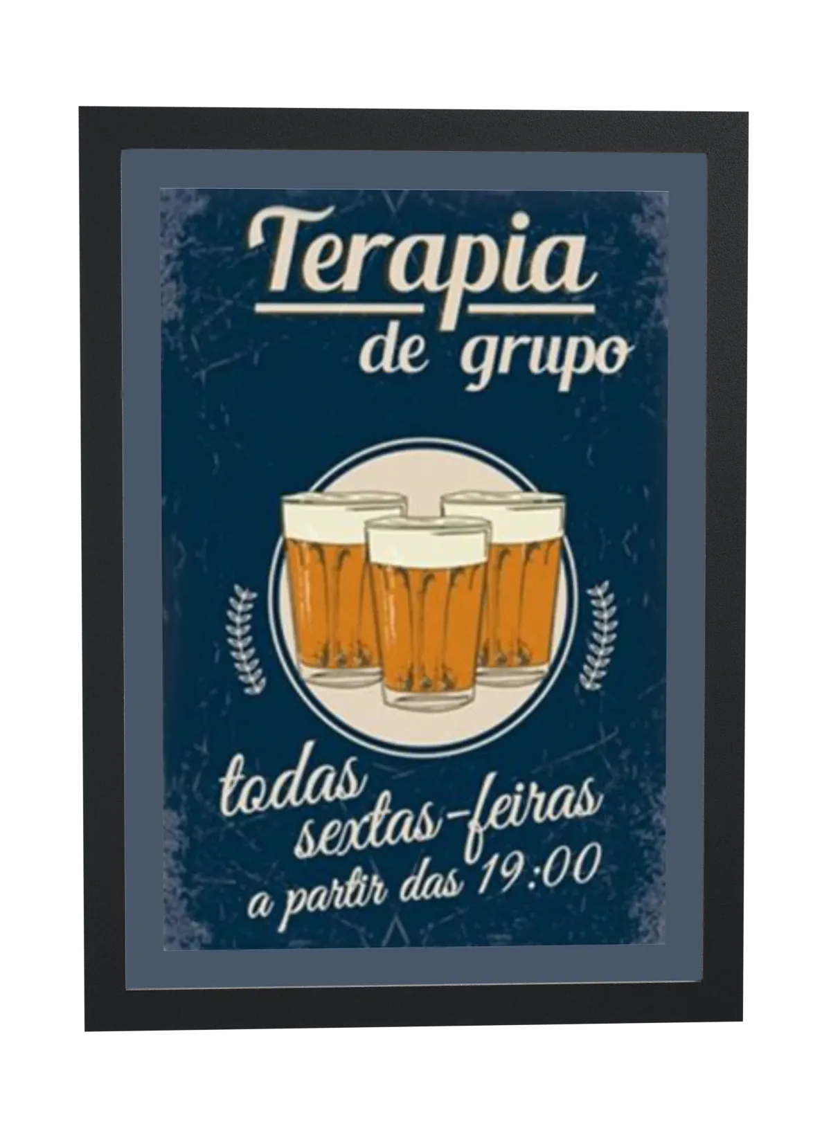 Pôster Terapia de grupo emoldurado