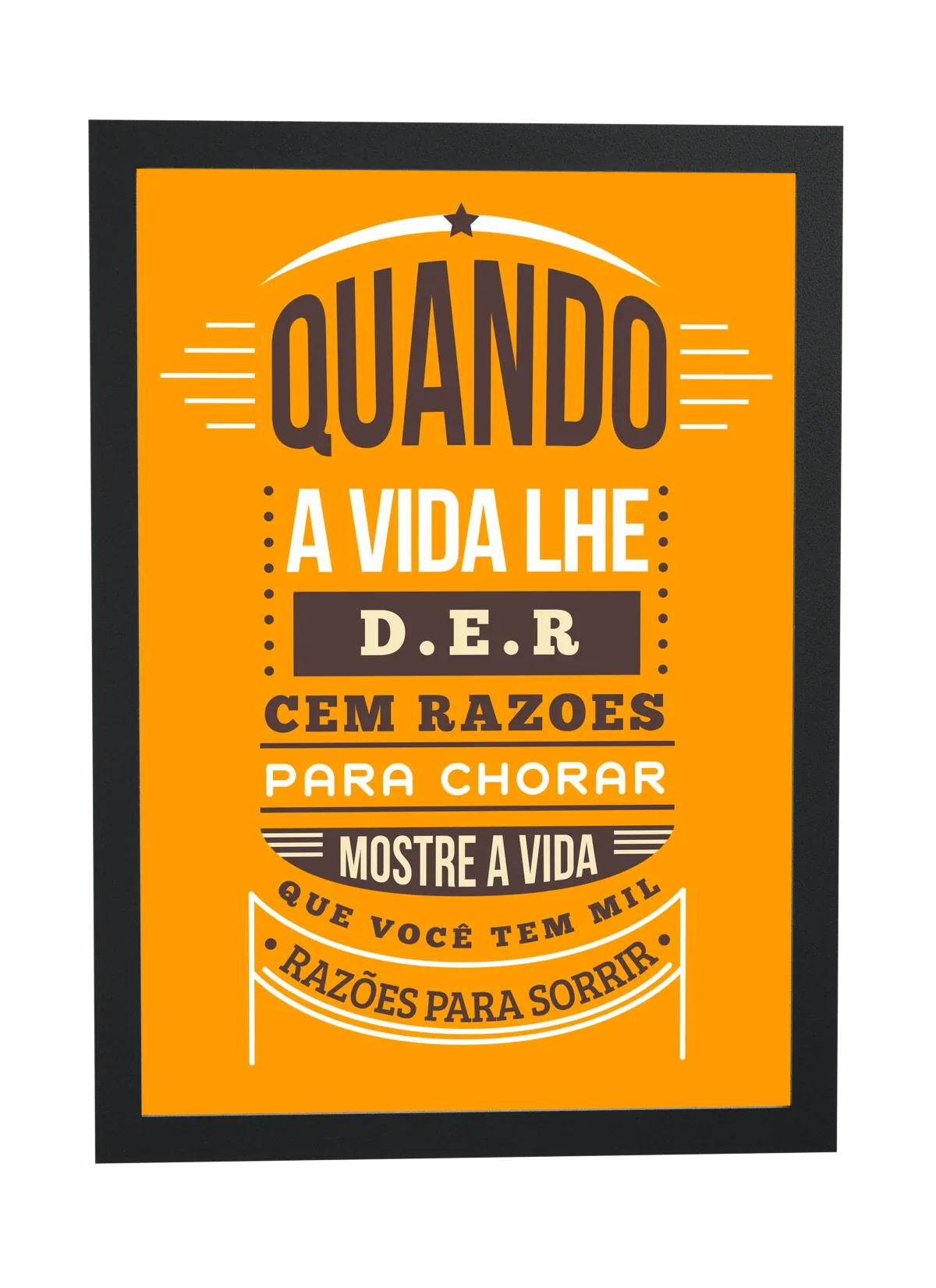 Pôster Mil razões para sorrir emoldurado