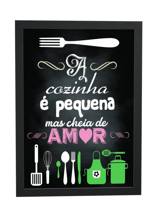 Pôster Pequena mas cheia de amor emoldurado