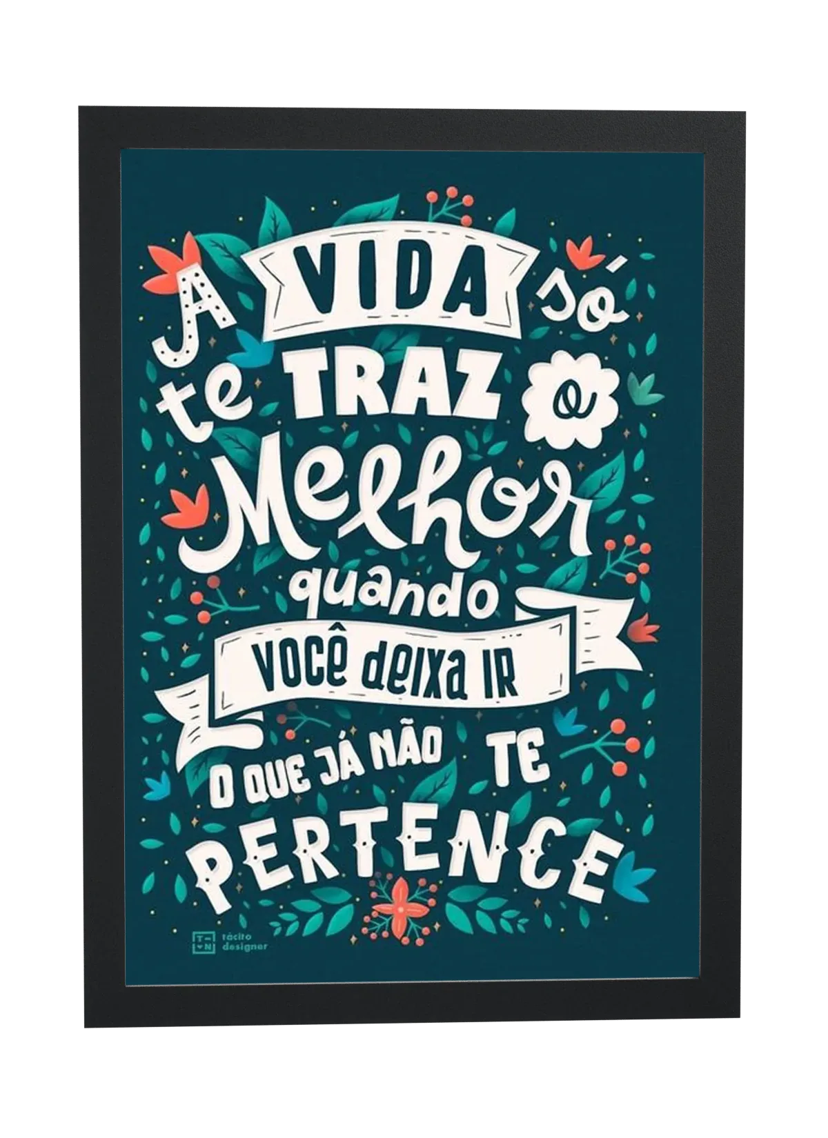 Pôster O que já não te pertence emoldurado