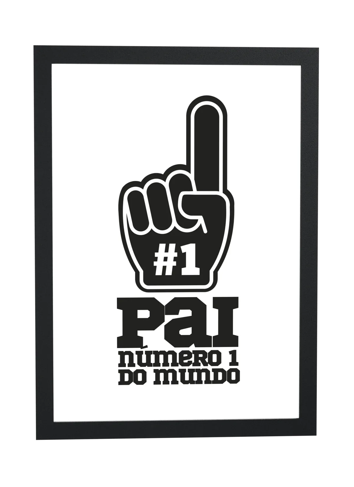 Pôster Pai número 1 do mundo emoldurado