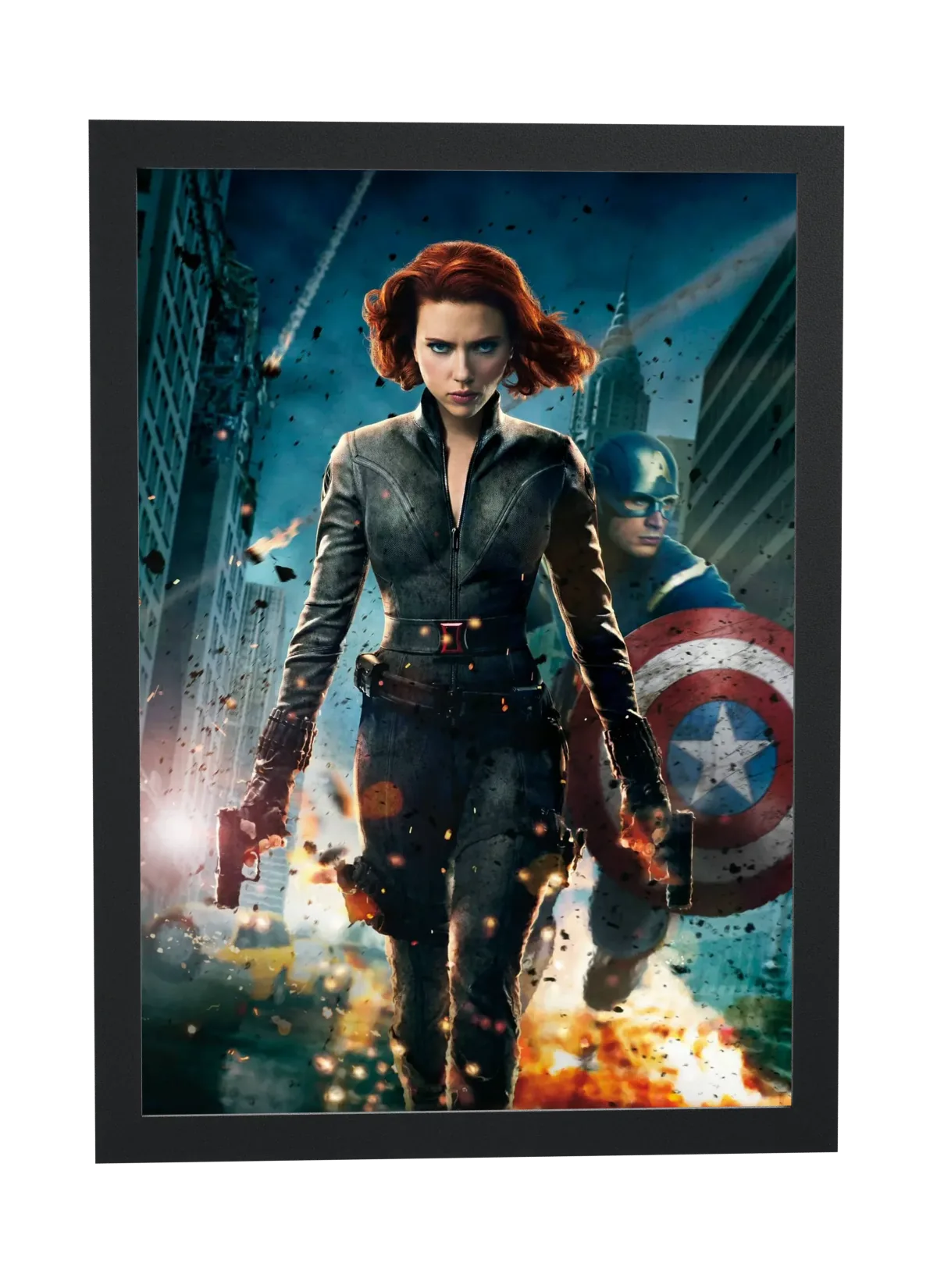 Pôster Os Vingadores (2012): Viúva Negra emoldurado