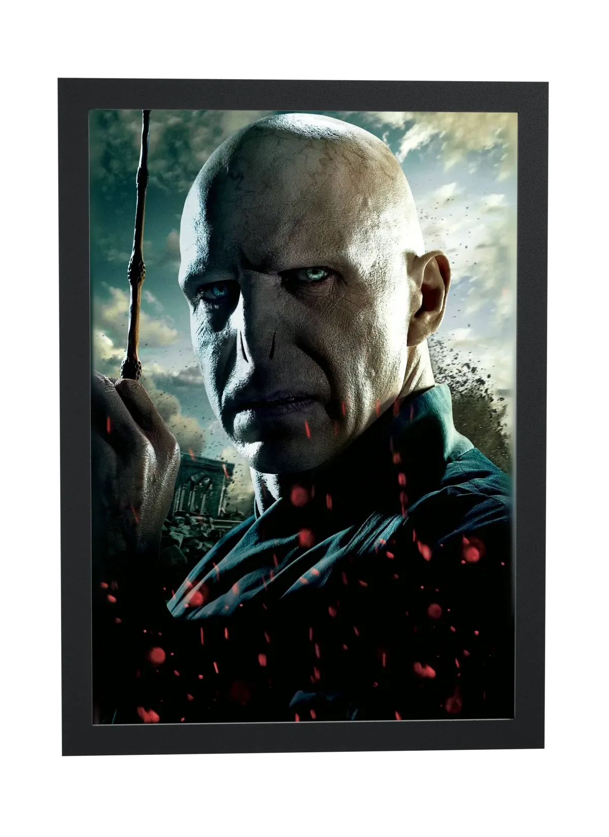 Pôster Harry Potter e as Relíquias da Morte 2 (2011): Voldemort emoldurado
