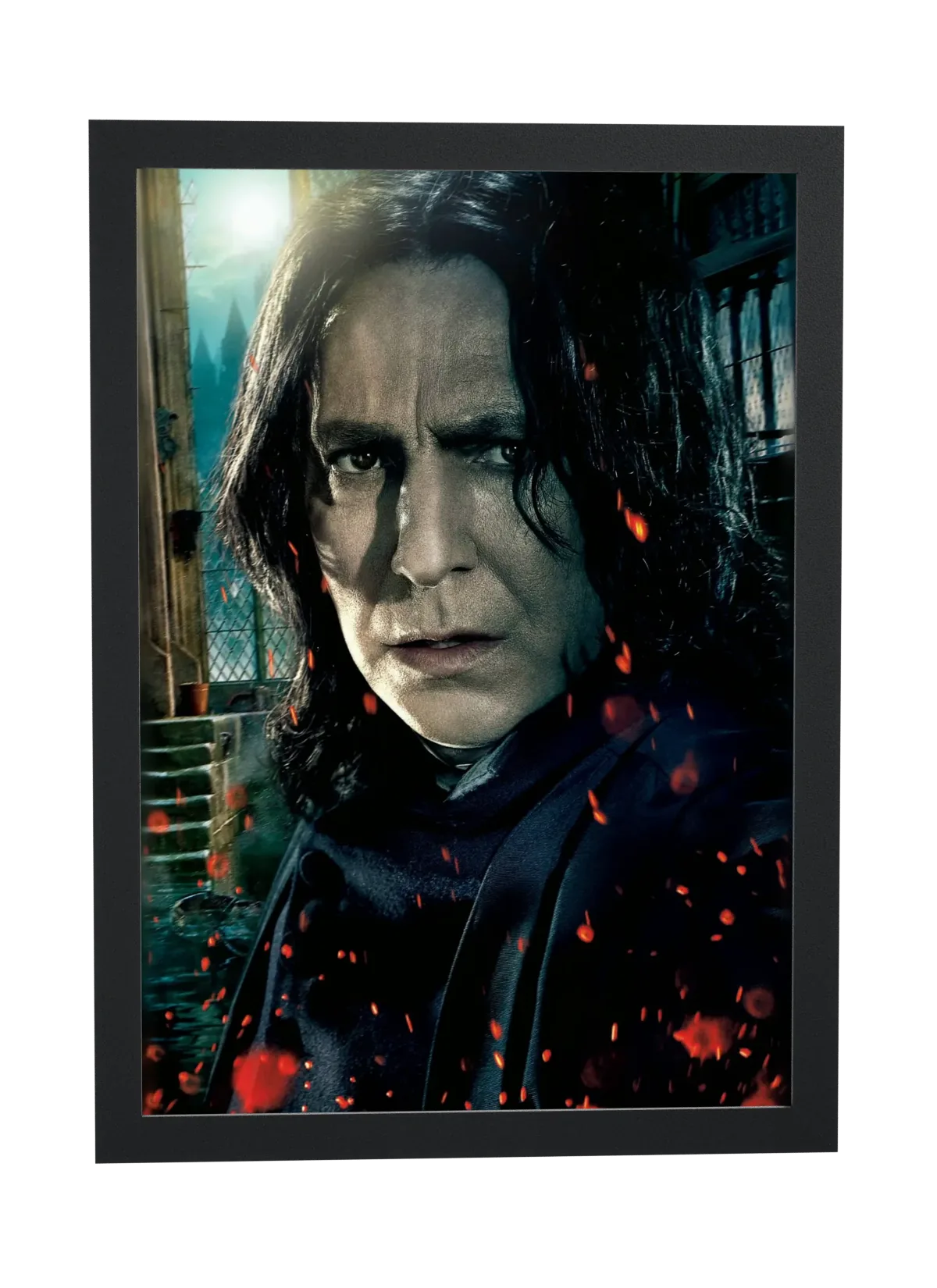 Pôster Harry Potter e as Relíquias da Morte 2 (2011): Snape emoldurado