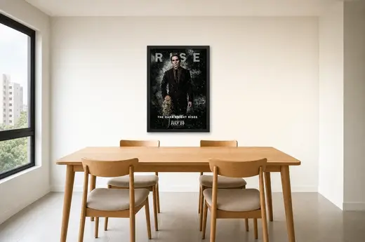 Pôster Batman O Cavaleiro das Trevas Ressurge (2012): Espantalho emoldurado na parede: sala de jantar