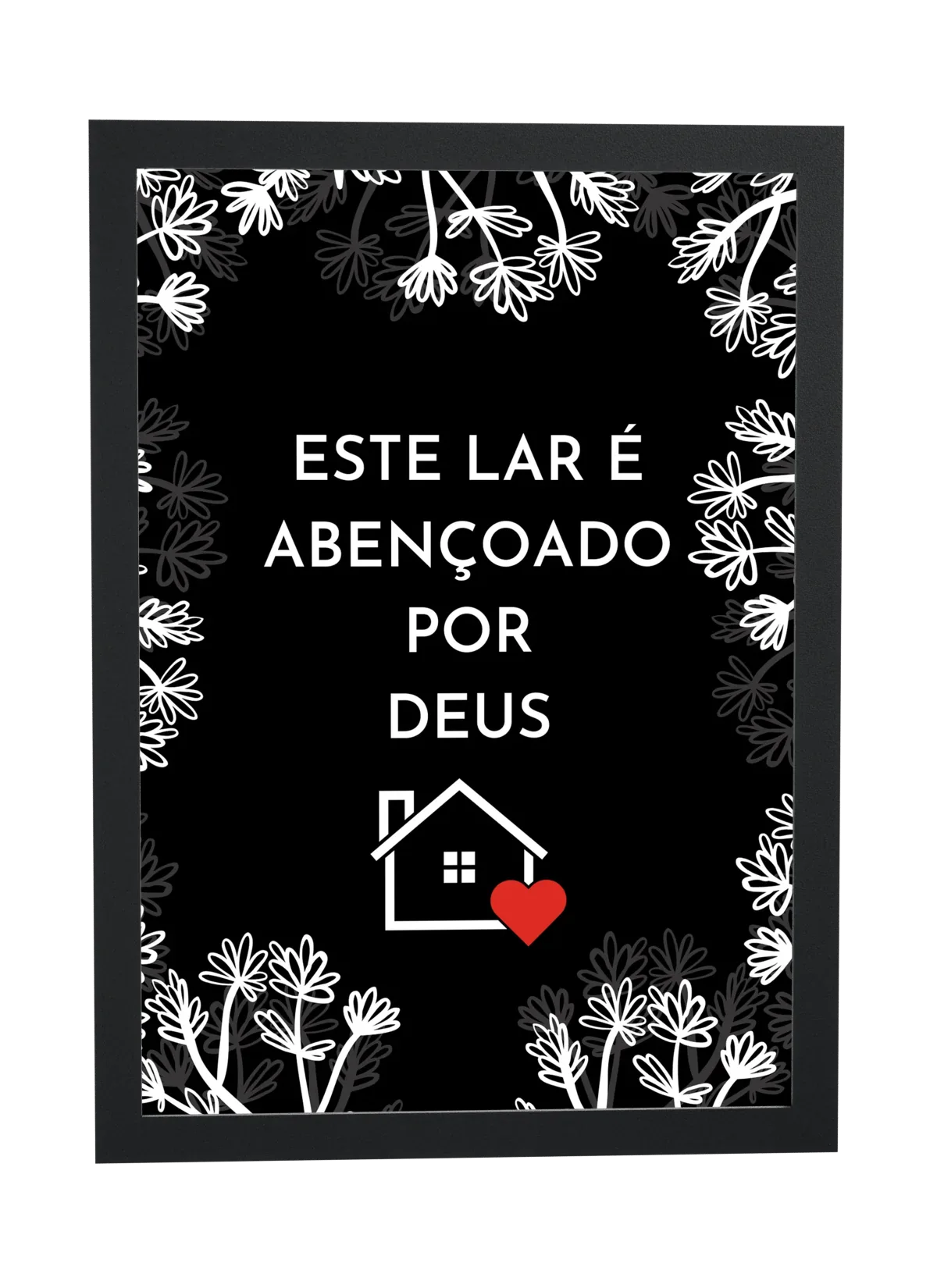 Pôster Este lar é abençoado por Deus emoldurado