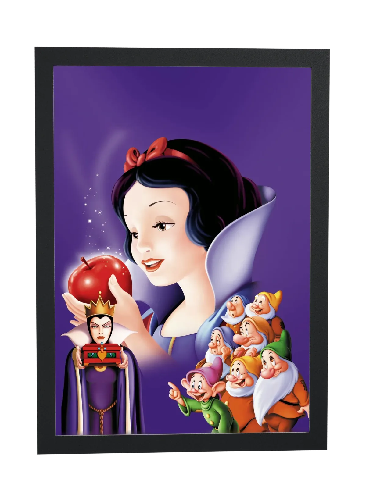 Pôster Branca de Neve (1937): a maçã vermelha emoldurado