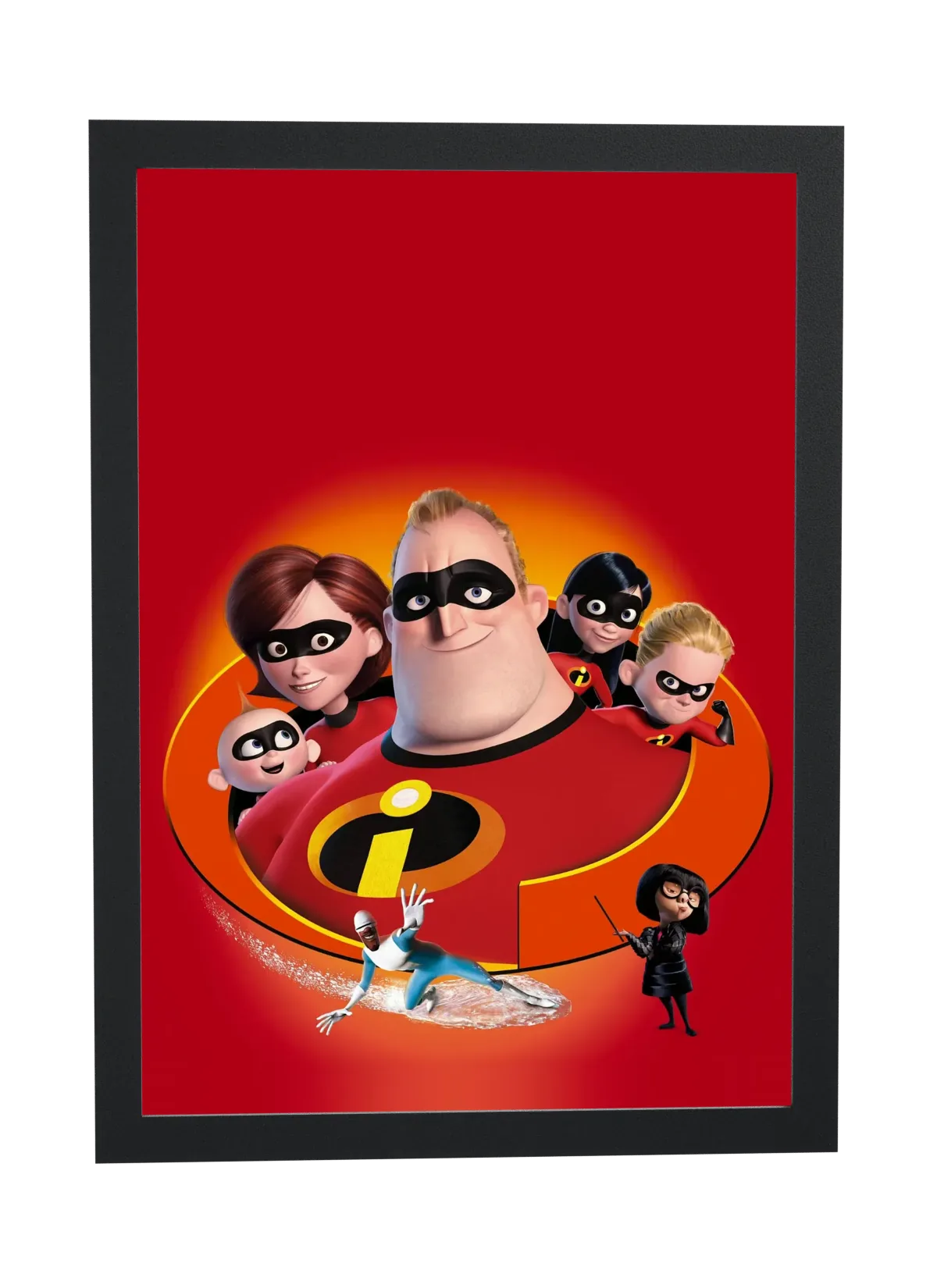 Pôster Os Incríveis (2004): família reunida emoldurado