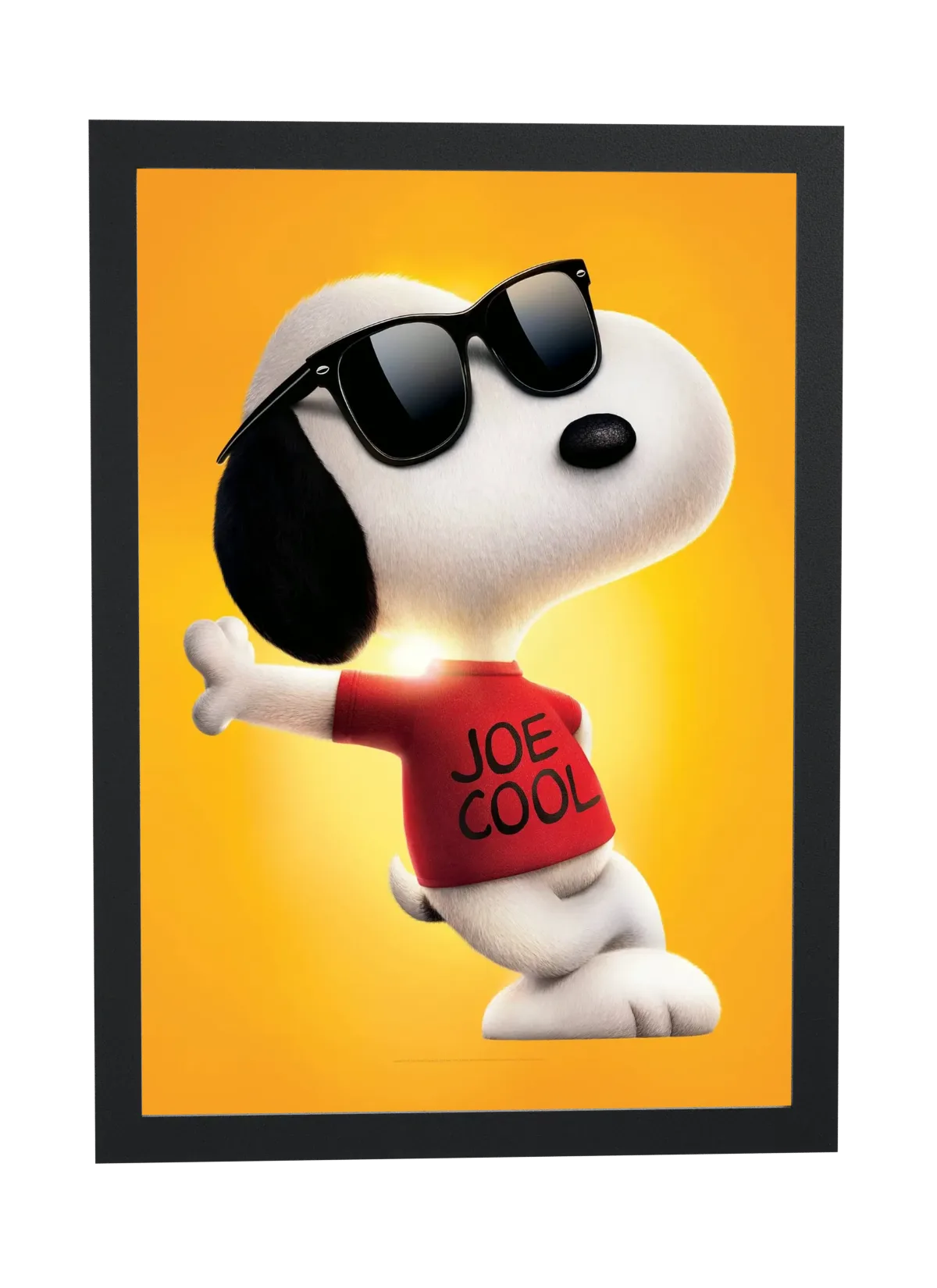 Pôster Snoopy e Charlie Brown (2015): Snoopy estiloso emoldurado