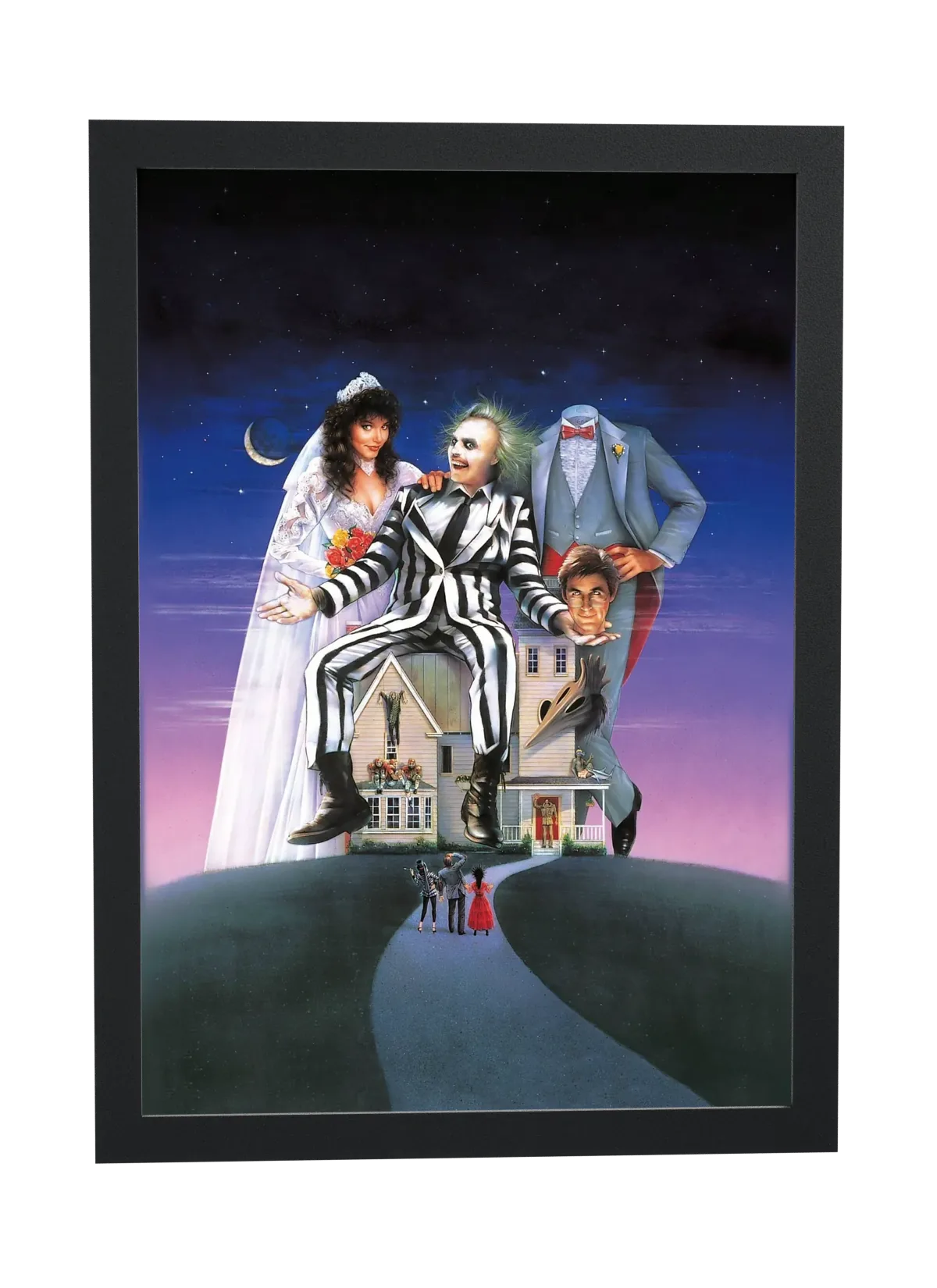Pôster Os Fantasmas se Divertem (1988): Bitelchus na casa emoldurado