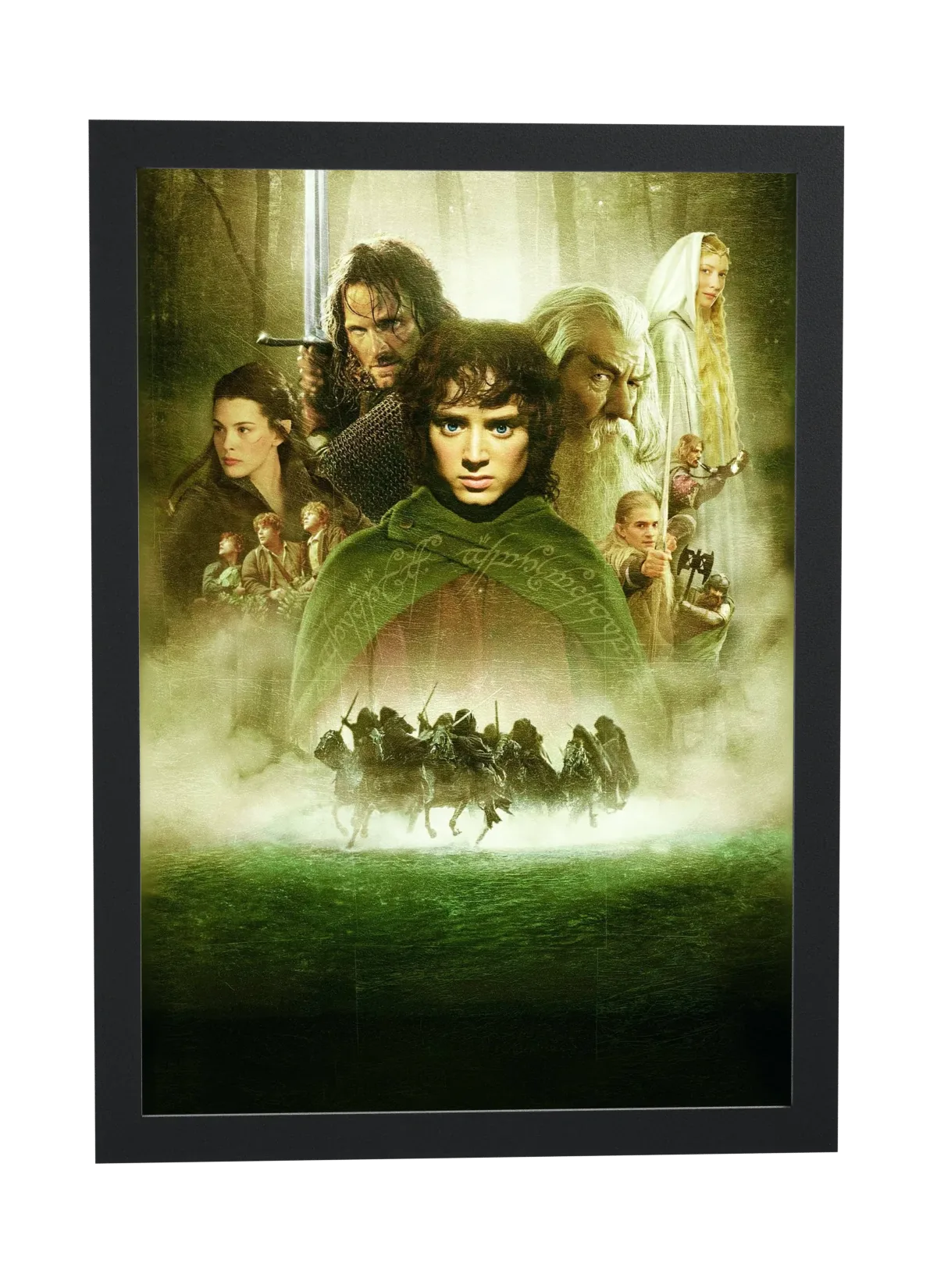 Pôster O Senhor dos Anéis A Sociedade do Anel (2001): Nazgûl emoldurado