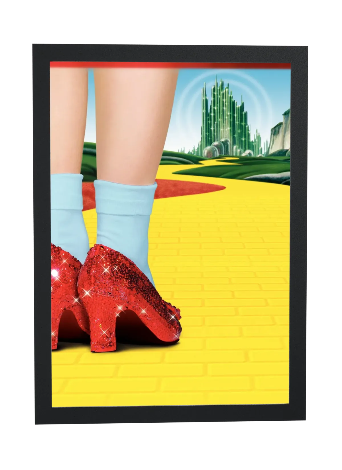 Pôster O Mágico de Oz (1939): sapatos de rubi emoldurado