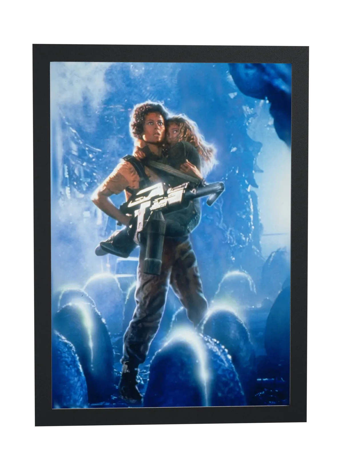 Pôster Aliens (1986): Ripley e Newt emoldurado