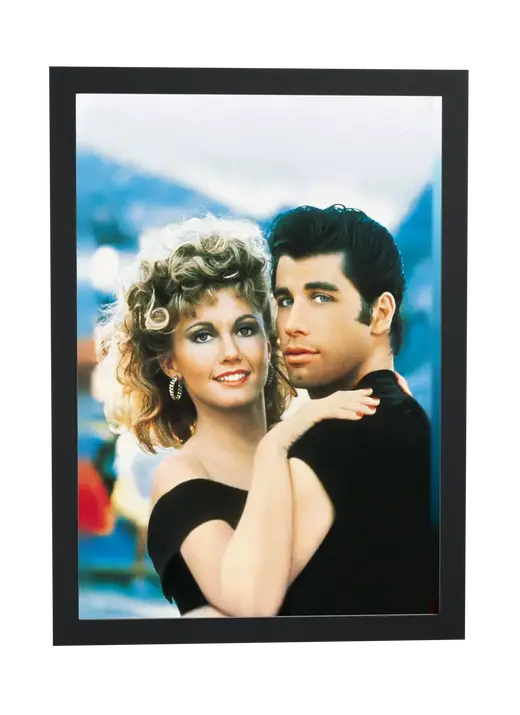 Pôster Grease (1978): Danny e Sandy emoldurado