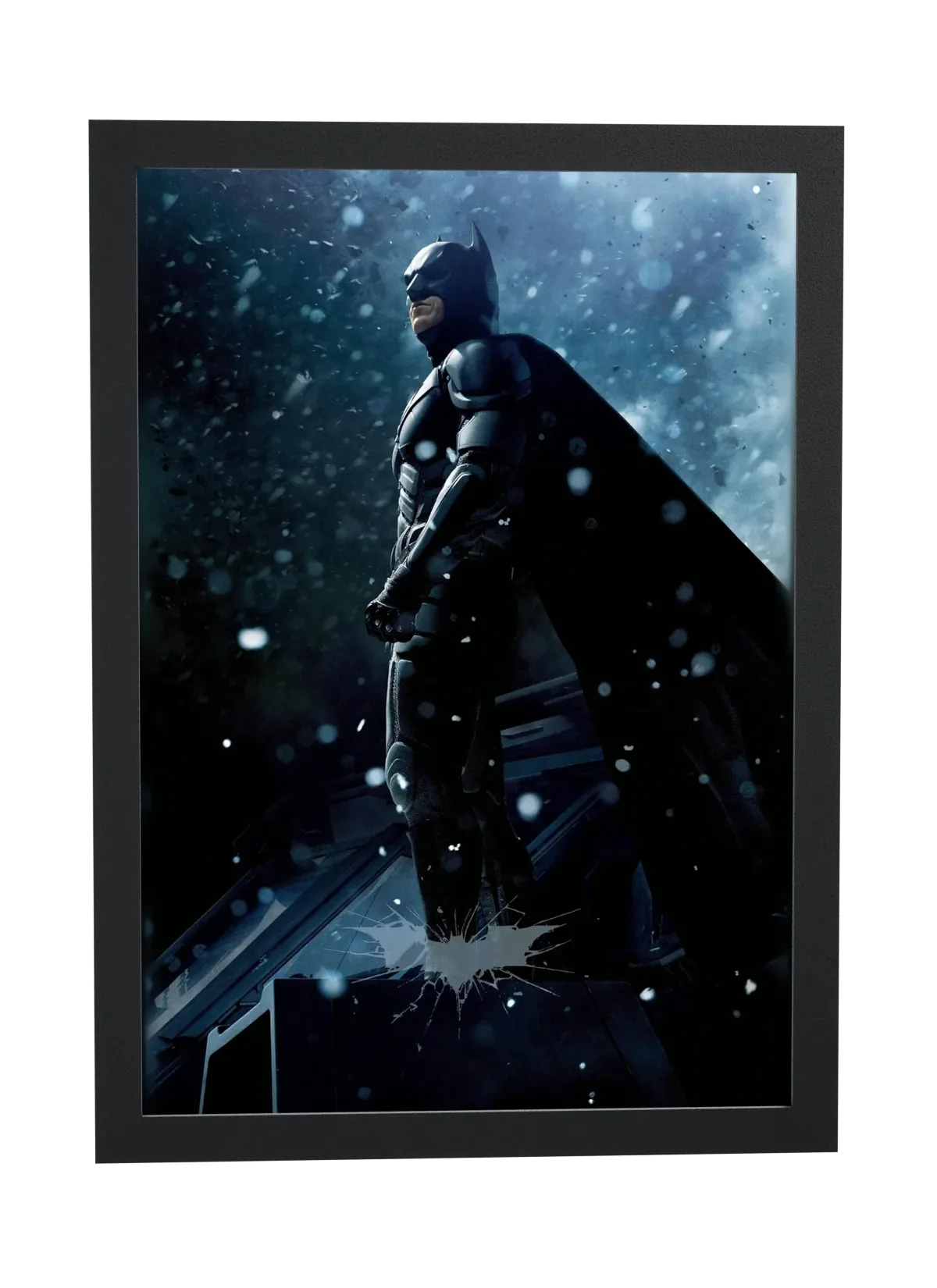 Pôster Batman O Cavaleiro das Trevas Ressurge (2012): sobre a neve emoldurado