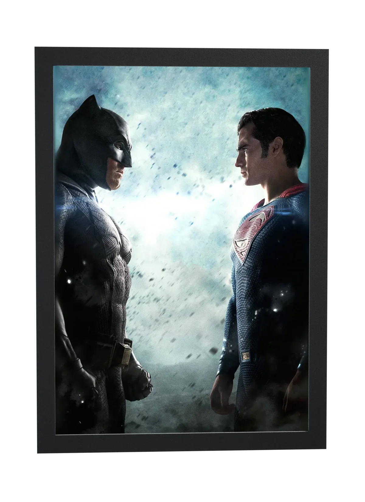 Pôster Batman vs Superman (2016): frente a frente emoldurado