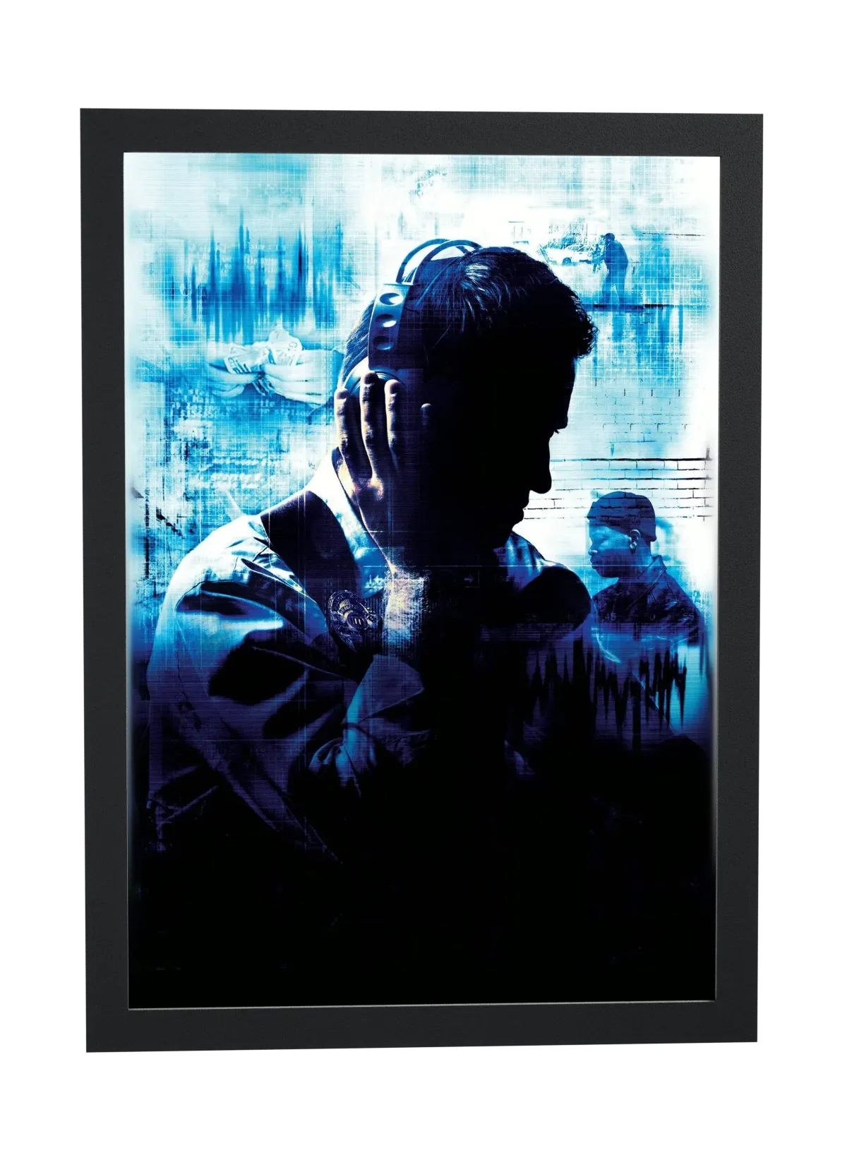 Pôster The Wire (2002): telefone na escuridão emoldurado