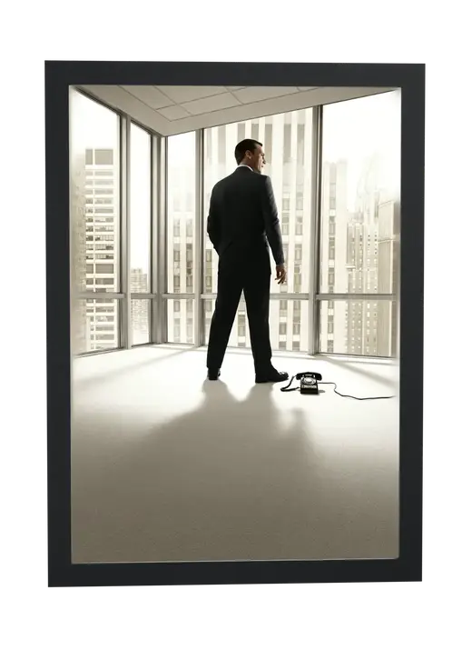 Pôster Mad Men (2007): escritório vazio emoldurado