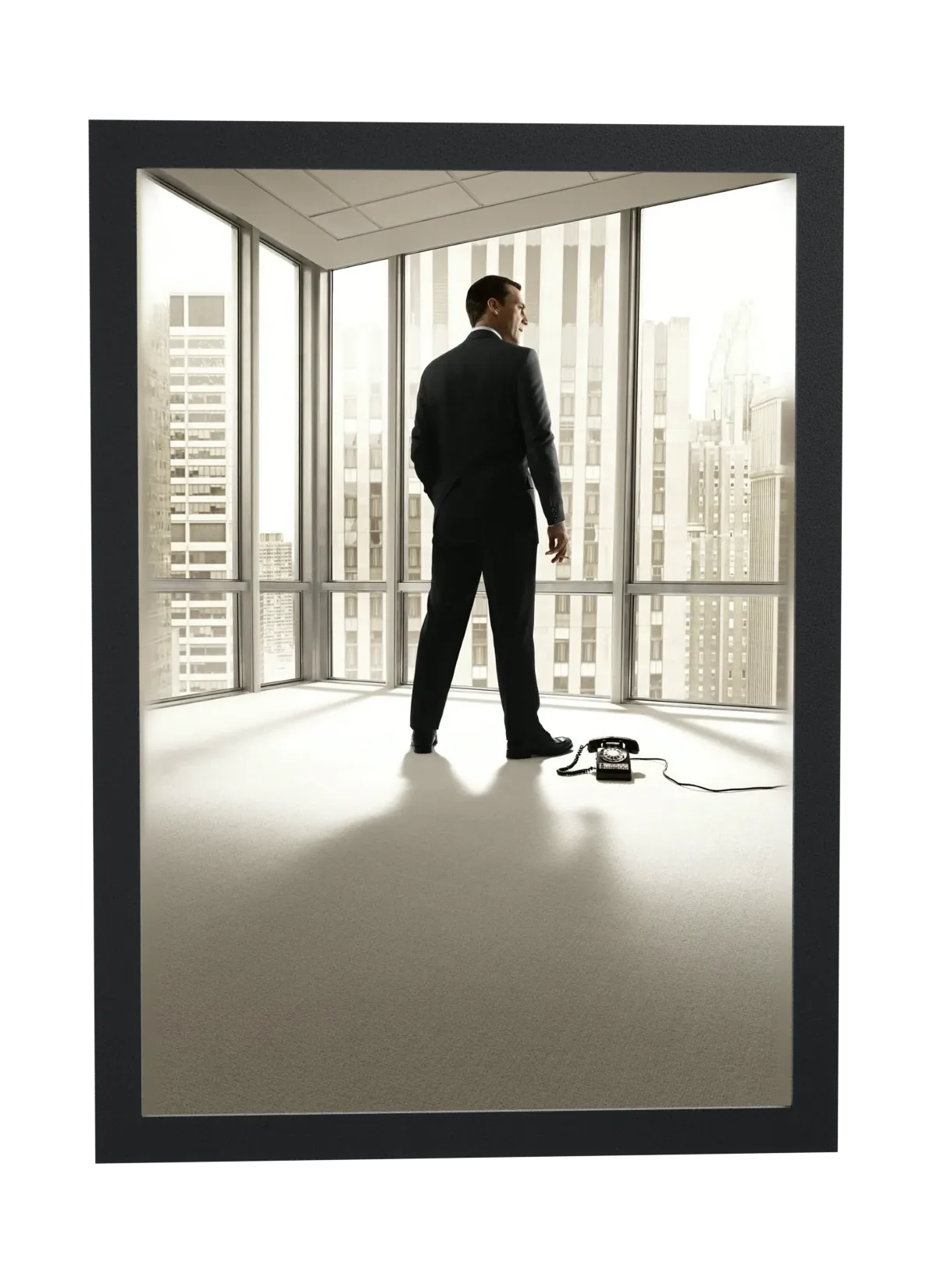Pôster Mad Men (2007): escritório vazio emoldurado