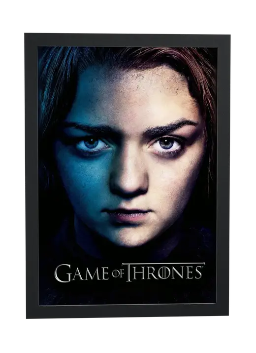 Pôster Game of Thrones (2011): Arya Stark emoldurado
